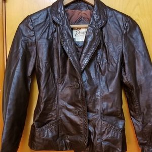 Women's Brown Leather Jacket